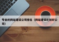 專業(yè)的網(wǎng)站建設(shè)公司排名（網(wǎng)站建設(shè)比較好公司）